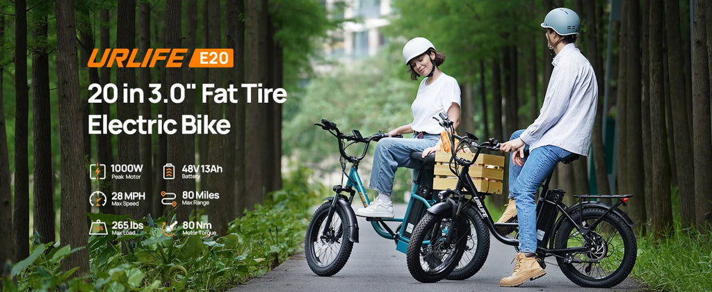 The Life - 1000W 48V/13Ah 20x3" Fat Tire Electric Bike 28MPH