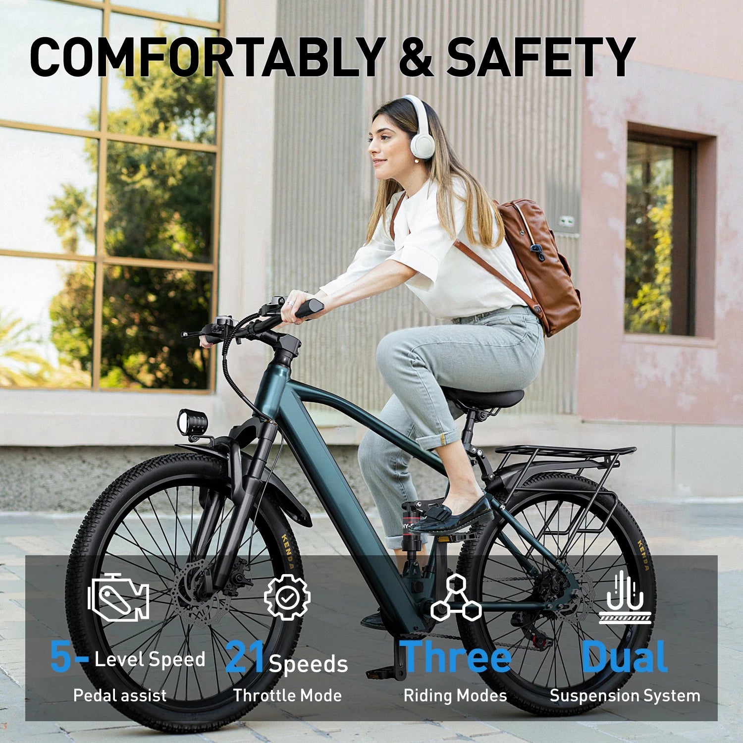 The Metro - 500W Electric Mountain Bike 36V10ah or 13ah Disc Brakes