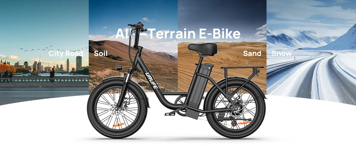 The Life - 1000W 48V/13Ah 20x3" Fat Tire Electric Bike 28MPH