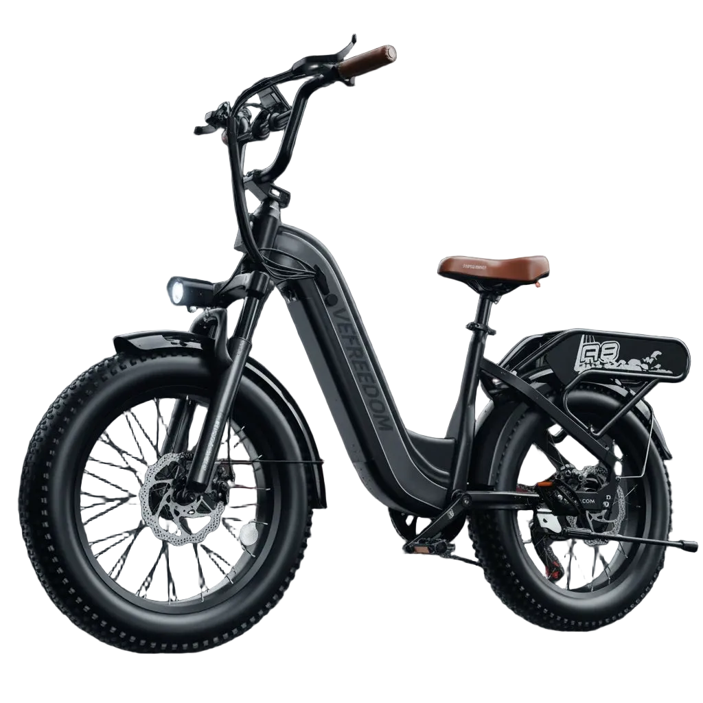 The Freedom - Step-Thru 1500W 48V20Ah 30MPH/70Mile 20x4 Fat Tire Electric Mountain Bike