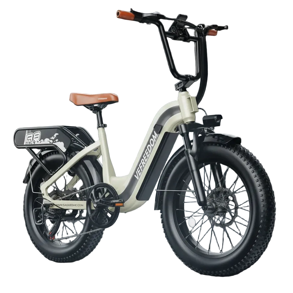 The Freedom - Step-Thru 1500W 48V20Ah 30MPH/70Mile 20x4 Fat Tire Electric Mountain Bike